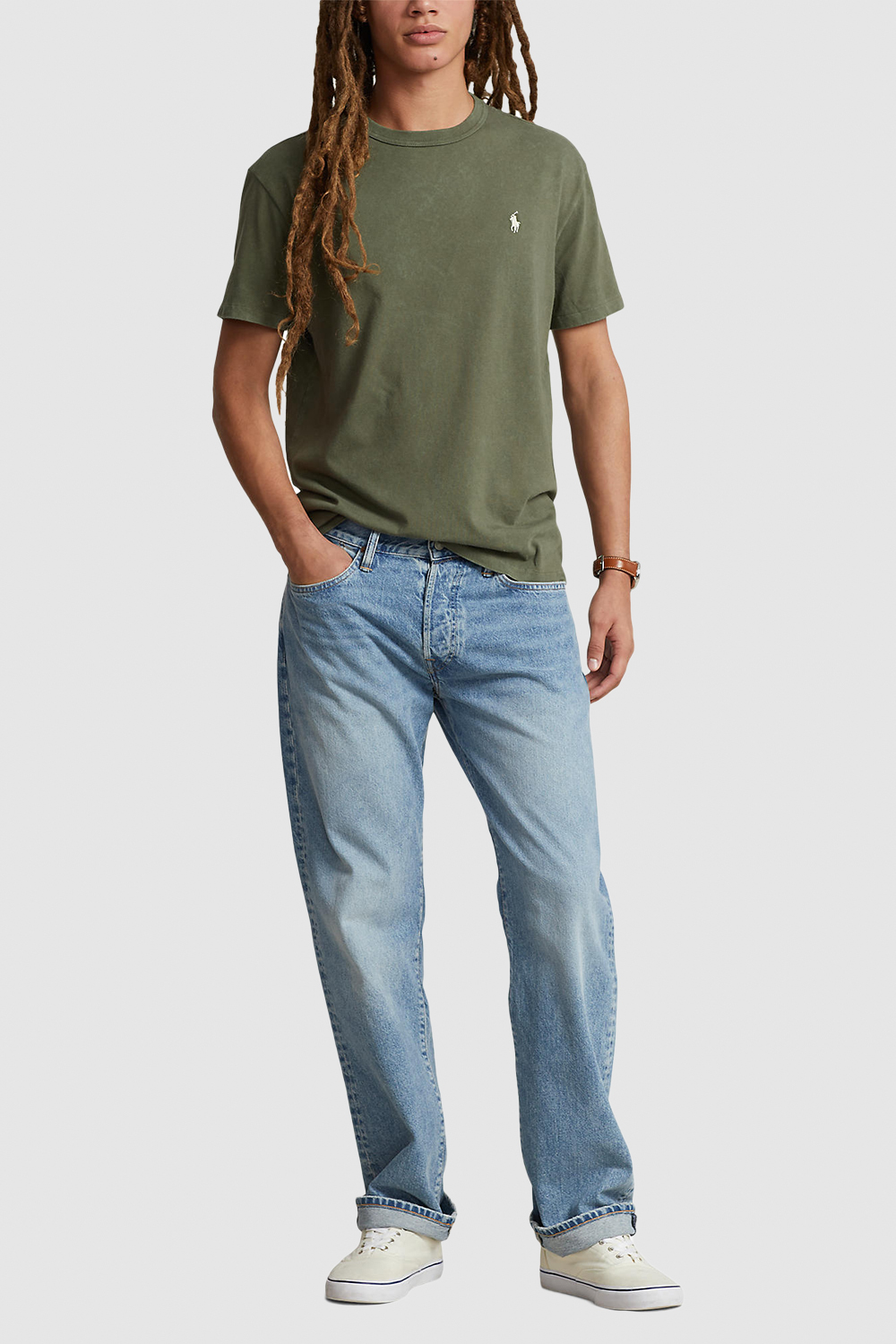 תמונת כל הלוק של חולצת טי מכותנה POLO RALPH LAUREN